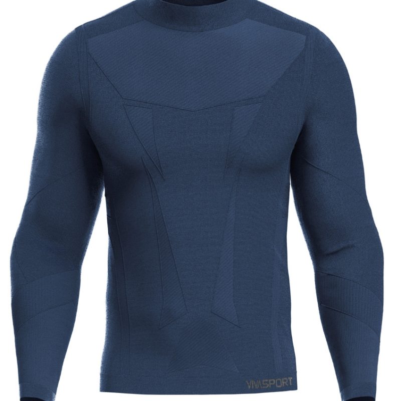 IRONIC BaseLayer High-Neck Shirt BLUE