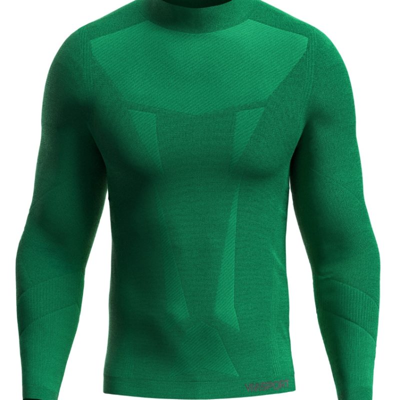 IRONIC  BaseLayer High-Neck Shirt GREEN